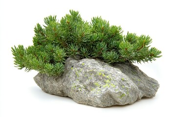 Sticker - A rocky surface with a small plant sprouting out from between the cracks