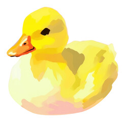 Poster - PNG Duck cartoon animal sketch.