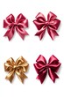 © Vii - A collection of four colorful bows against a plain white background, suitable for decorating or design purposes