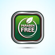 © BakiBullah - Paraben free icon design, suitable for product label. Green Color Square Button Design