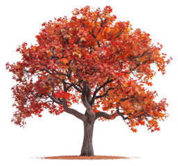 Wall Mural - png vibrant autumn tree isolated background