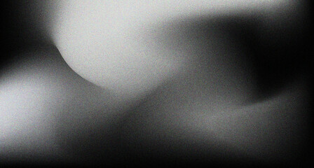 Wall Mural - modern grey black abstract monochrome white gradient with grainy noise for design