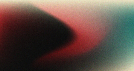 Wall Mural - abstract red green gradient background black grainy texture copy space for your graphic design