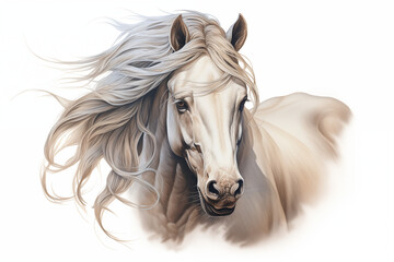 Naklejka na meble Colors horse tattoo on white background. Horse tattoo. Tattoo. Tattoo ideas. For tattoo artists. Tattoo parlor. Love tattoo. Colors ink. My tattoo.	
