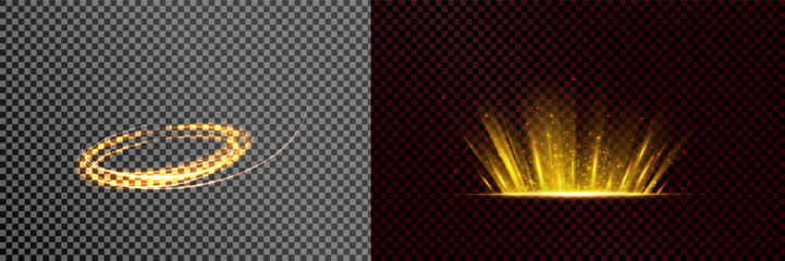 Wall Mural - glow light effect. star burst with sparkles. sun.