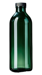 Poster - PNG  Water bottle in dark green color glass refreshment drinkware.