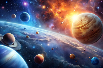 Wall Mural - background with space