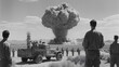 © Farhad - Military personnel observing nuclear explosion during operation upshot knothole grable test