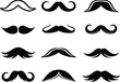 © Rony - Mustache icon collection,mustache silhouette collection vector illustration