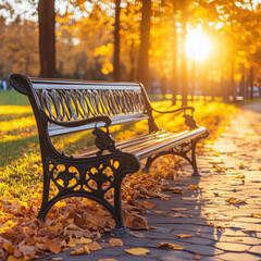 Sticker - Park Bench Isolated