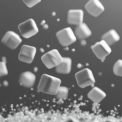 Poster - White Marshmallow Isolated