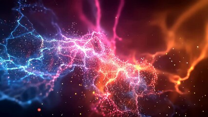 Wall Mural - colorful abstract effects in cosmic space scene