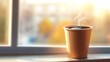 © ABX - Morning Black Coffee in a Paper Cup