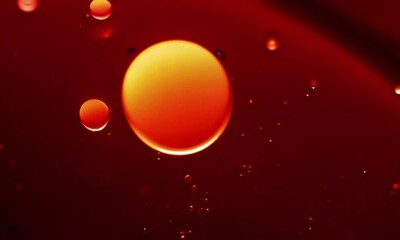 Wall Mural - abstract red oil and water: a mesmerizing abstract background featuring a mesmerizing interplay of r
