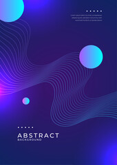 Wall Mural - vibrant abstract background with geometric shapes and gradients. ideal for modern presentations, dig