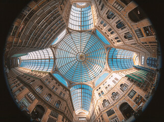 Wall Mural - gallery, galleria umberto I naples, napoli, italy