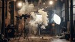 © Juan - Vintage photo studio with smoke and lighting equipment