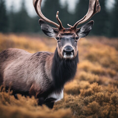 Wall Mural - Reindeer Closeup