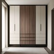 © gfxatif - Minimal Modern Wooden Wardrobe Design