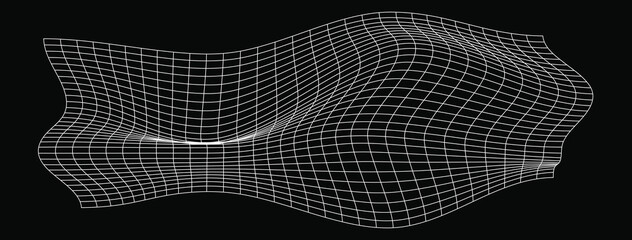 Background 3D wireframes, whiter and black
