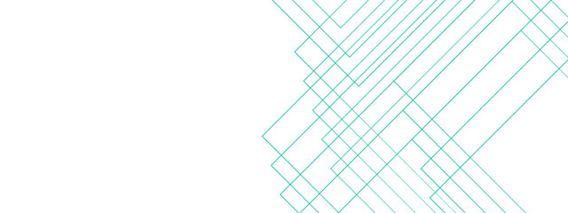 Poster - White minimal blue line design. baseness technology and communication concept Design Decoration. white and Blue geometric banner pattern background.