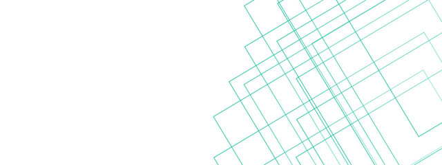 Poster - White minimal blue line design. baseness technology and communication concept Design Decoration. white and Blue geometric banner pattern background.
