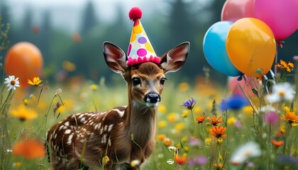 Celebrate a special birthday with adorable wildlife how this playful fawn brings joy to your party plans