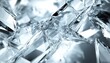 © Riz - Close-up Abstract of Interlocking Clear Crystal Fragments