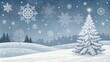 © Color Pixel Lana - A serene winter wonderland landscape featuring a snow-covered forest and a solitary Christmas tree