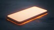 © Cozirlax - Modern smartphone with glowing edges placed on a textured surface in a dark environment, showcasing minimalist design and innovative lighting effects for a contemporary aesthetic.