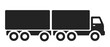 © AndiPoe - Isolated pictogram illustration truck, lorry, trailer for automotive and delivery graphic element