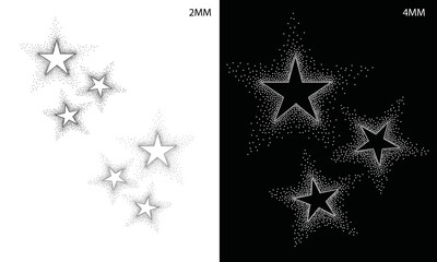 rhinestone stars design. rhinestone vector design for illustration of stars for graphic tee. stars t