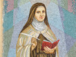 © Joan - Mosaic of Saint Teresa of Avila or Sainte Thérèse d'Avila. Saint of the Roman Catholic Church. ...