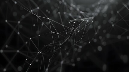 digital wave flow with particles and data points with abstract dots and lines for tech processe , da
