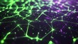 © Nikita - An abstract neural network background with interwoven lines and dots symbolizing connectivity, creating a complex digital web of intelligence and data exchange