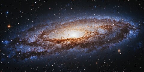 Wall Mural - spiral galaxy with bright center
