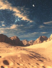 Wall Mural - Desert Night Sky