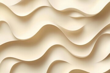 Canvas Print - Wall with wave pattern