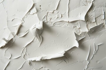 White paint cracking and peeling off a wall, creating a textured background