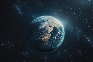 Wall Mural - View of Earth from Space