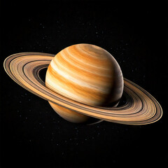 planet saturn in space concept