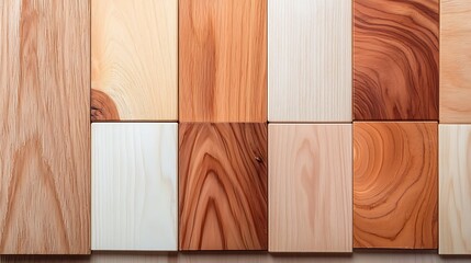 Wall Mural - Discover the beauty of varied wood textures in interior design projects for unique aesthetic appeal