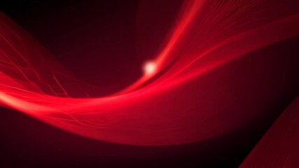 Wall Mural - dynamic red abstract light waves in motion