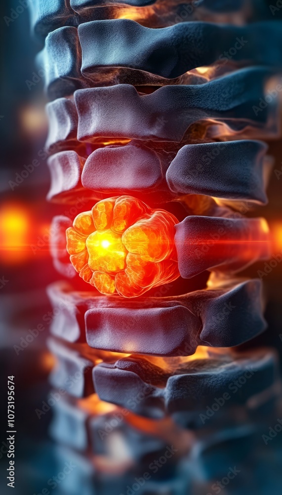 Rare Spinal Disc Severe Spinal Disc Degeneration X-ray Detailing Reduced Disc Height ...