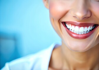 Wall Mural - dentist, white teeth, bright teeth, pearl teeth, implant, dental aesthetics, zirconium, teeth, denta