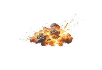 Wall Mural - Fire explosion on a isolated background