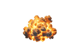 Wall Mural - fire explosion on a isolated background