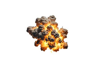 Wall Mural - fire explosion on a isolated background