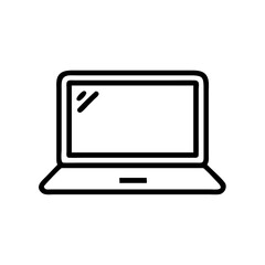 Laptop icon. Web, networks