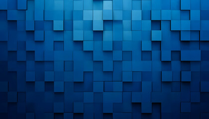 Wall Mural - gradient blue background. geometric texture of light-dark blue squares. the substrate for branding, 